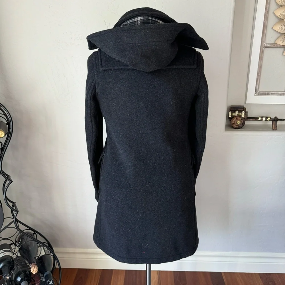 Montgomery Coat Womens Dark Gray Duffle Toggle Parker Winter‎ Coat Size 12